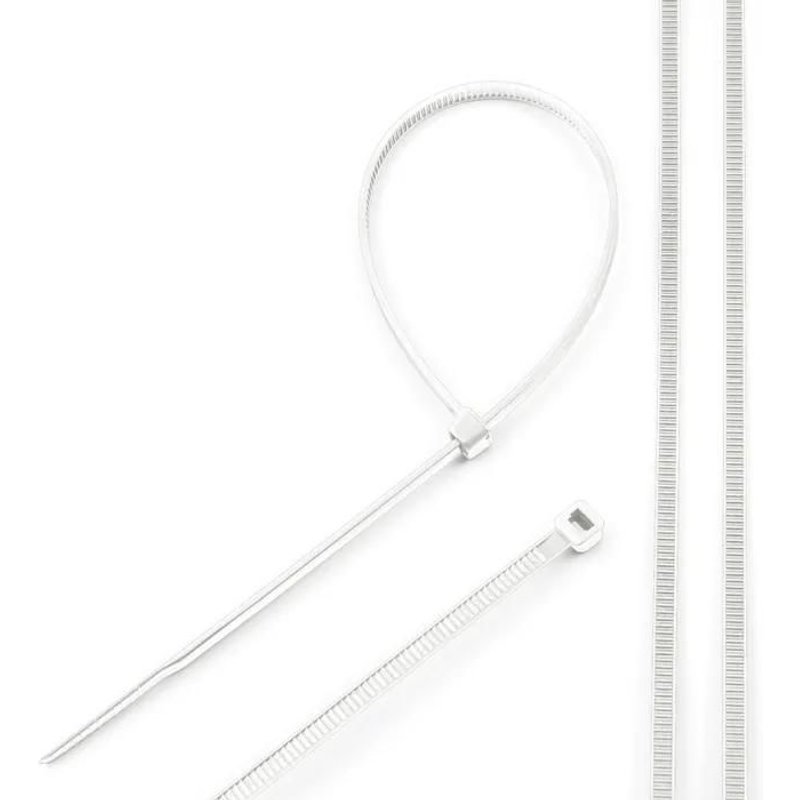 Collier de serrage plastique 2,5x80 Blanc (100 pièces) EDO777778 EDO Technic
