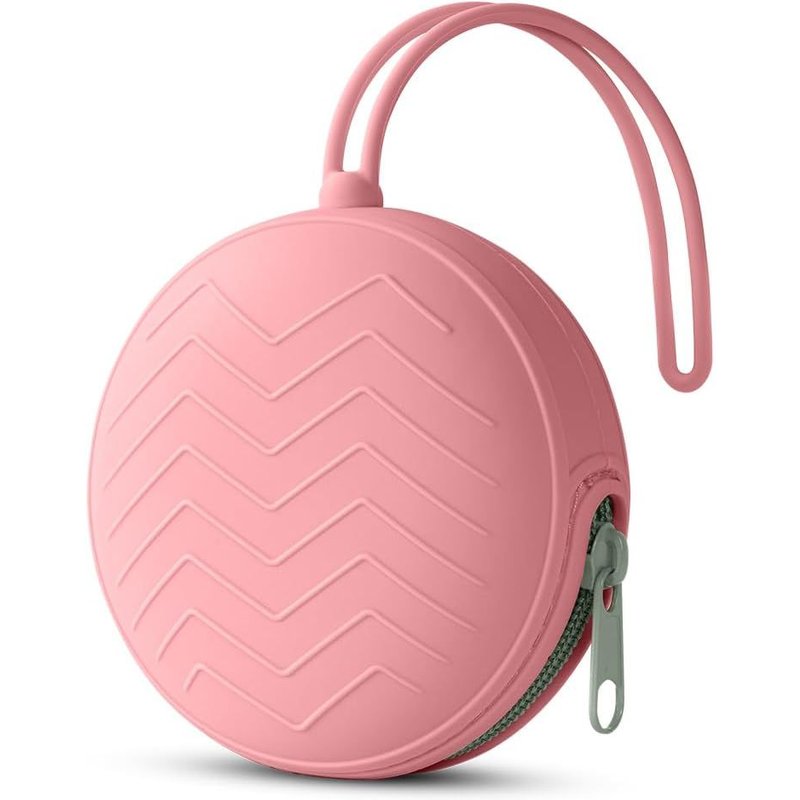 Boite A Sucette Bebe,Boîte De Rangement En Silicone Pour Sucette,Boîte À Sucettes Portable En Silicone Pour Bébé,Imperméable,Sans Bpa,Pour Voyage En Plein Air (Rose)