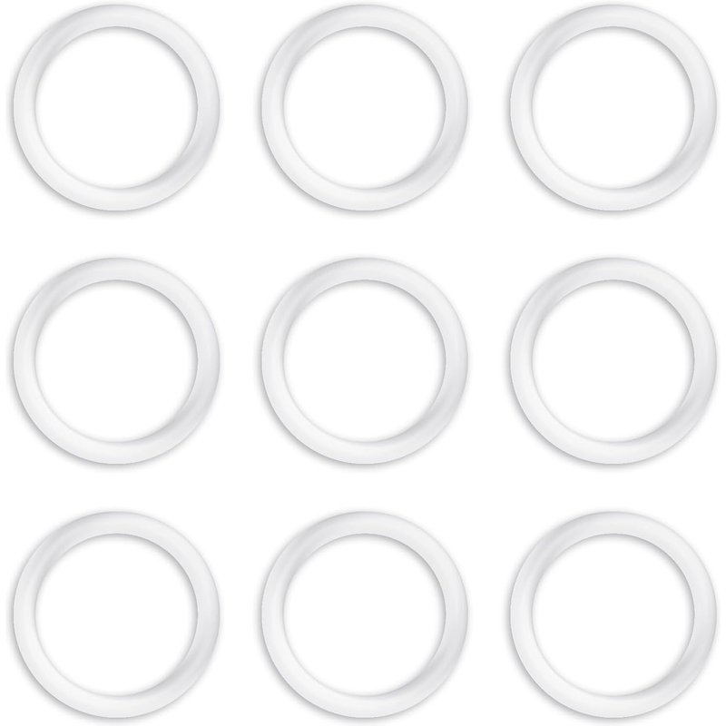 Anneau Adaptateur Souple,Adaptateur Pour Clip De Fixation En Silicone Transparent,Anneau En Silicone Adapté,Pour Clip Porte-Tétine Pour Enfants,Cadeau D'anniversaire De L'enfant,9 Pièces