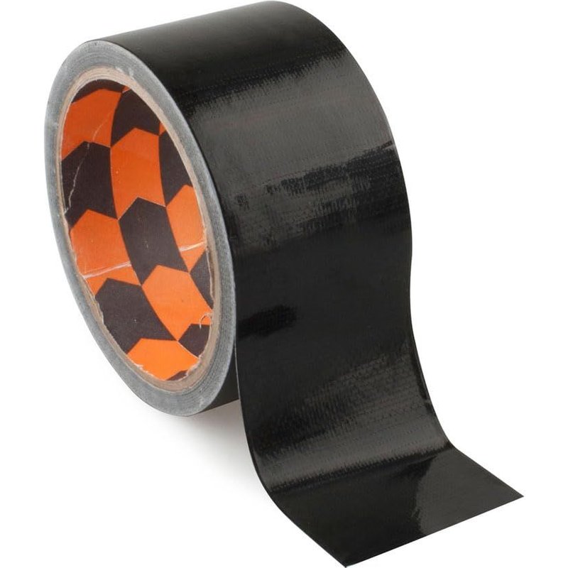 Ruban adhésif compact 10 m x 50 mm noir-résistant,adhésif,idéal pour les réparations et l'artisanat à la maison et au bureau.