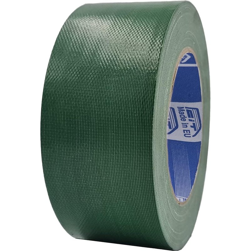 Ruban adhésif toilé fort 50 mm x 25 m,ruban telé renforcé,Duct Tape,ruban de toile américain : réparations,fixation et emballage à haute tenue (Verte)