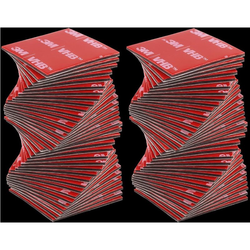 80 Pièces Double Face Extra Fort,Ruban Adhésif Double Face,avec la Technologie avancée,Adhésif de montage pour intérieur & extérieur,30mmx30mm