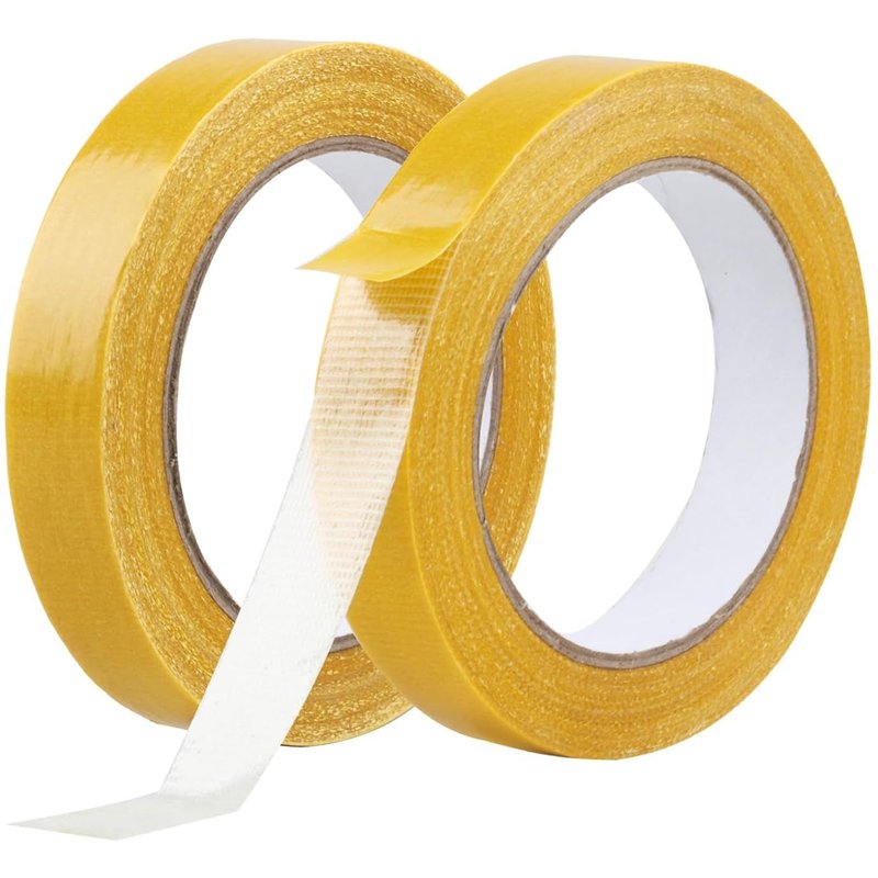 Lot de 2 rouleaux de ruban adhĂ©sif double face extra fort pour tapis-Extra fort-Amovible-20 mm x 20 m-Double face-Pour tapis,revĂȘtement de sol