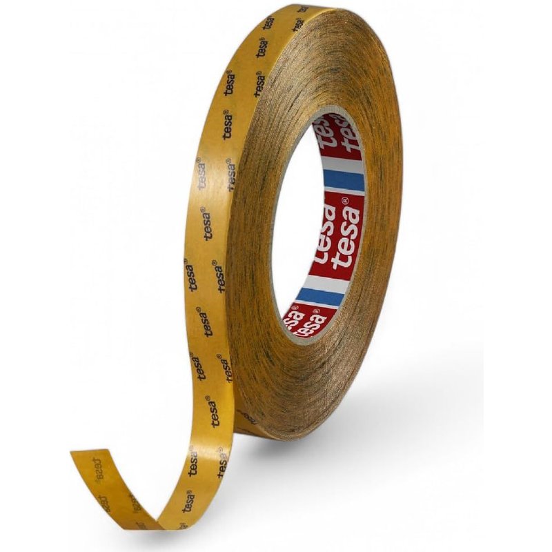 Ruban Adhésif Double Face 51966 En Pet: Forte Adhérence,Tenue Sur Les Surfaces Difficiles. Épaisseur 0,2 Mm,Résistant Jusqu'à 130 °C,Avec Résistance Uv-(15 Mm)