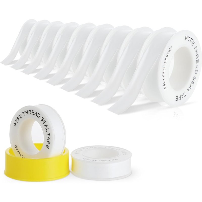 Set de 9 rubans étanchéité plomberie en PTFE 12mm x 15m,ruban d'étanchéité pour filetage,étanche pour tuyaux,vannes et pommes de douche,fil d'étanchéité pour filetage,anti-fuite.