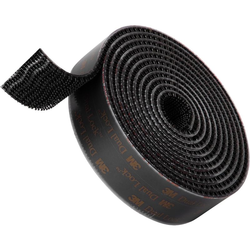 3M Dual Lock SJ 3550CF,1 roll adhésifs pour fixation Auto,Dashcam,Go Pro,Support de porte Telepass,dimensions 25,4 mm x1 m,fermeture à pression,noir,articulations réversibles