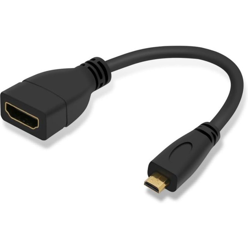 Câble Adaptateur Micro Hdmi Mâle Vers Hdmi Femelle 4K Pour Caméra Hdtv 10 Cm