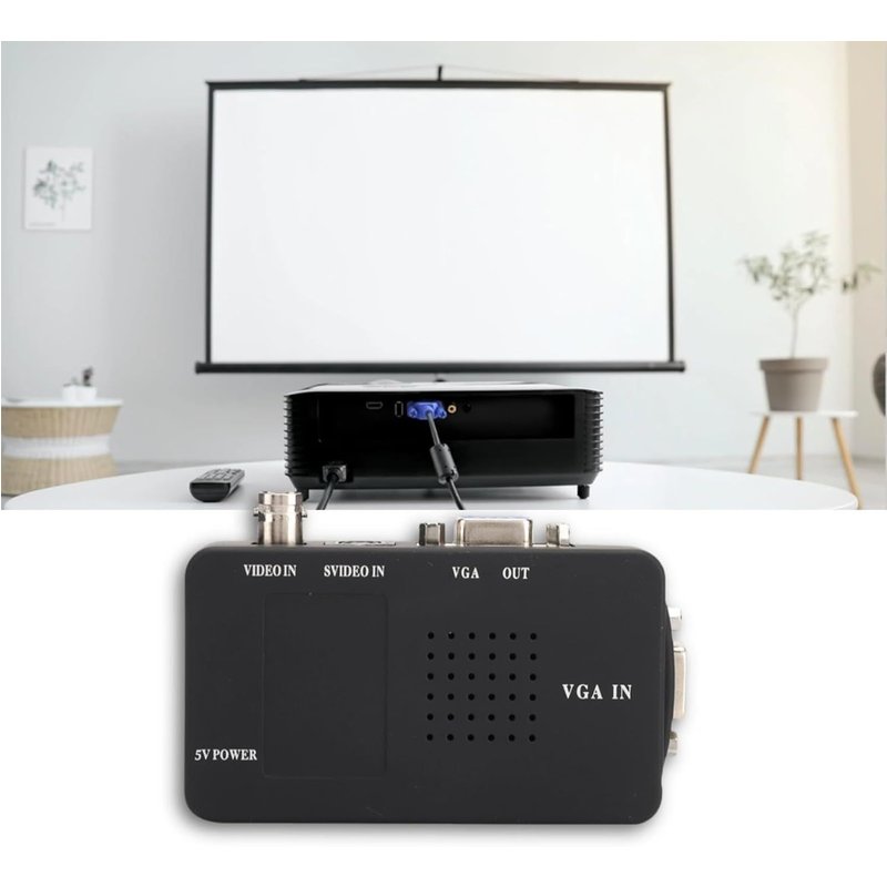 Convertisseur Vidéo Bnc Vers Vga Bnc Vga Adaptateur Vga Vers , Image Claire Et Stable , Fonction De Débruitage Plug And Play , Convertisseur Bnc Vers Vga , Konwertery Wideo