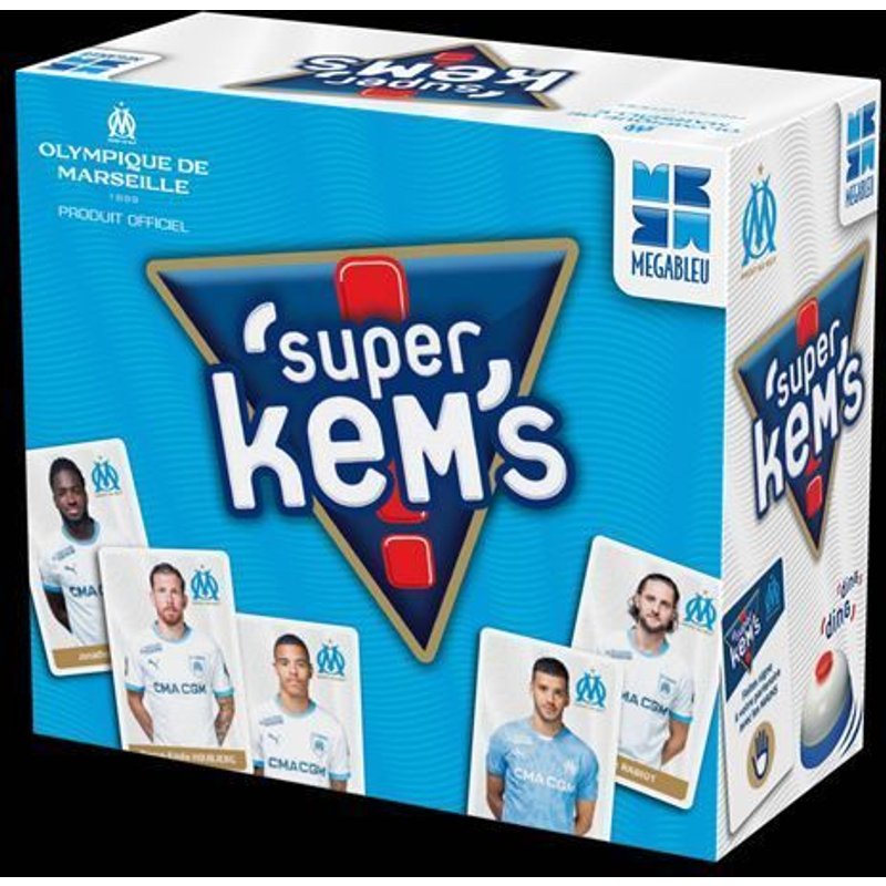 Jeu De Cartes Megableu Super Kems Olympique Marseille