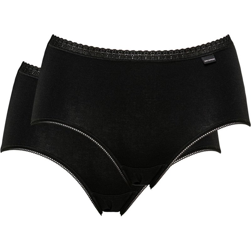 Lot De 2 Culottes Coton Bio - Noir