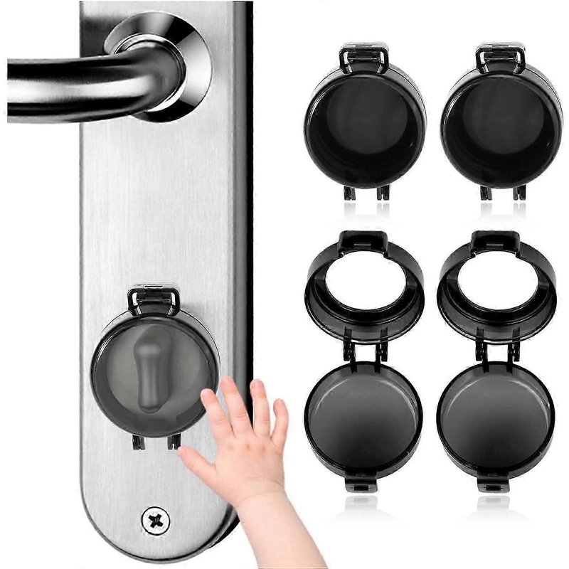 Lot De 4 Verrous De Sécurité Pour Enfants, Couvercle De Verrou À L'épreuve Des Enfants, Verrou De Sécurité Pour Porte Pour Enfants, Verrou De Porte À L'épreuve Des Enfants Compatible Avec La Plupart Des Verrous À L'épreuve Des Enfants