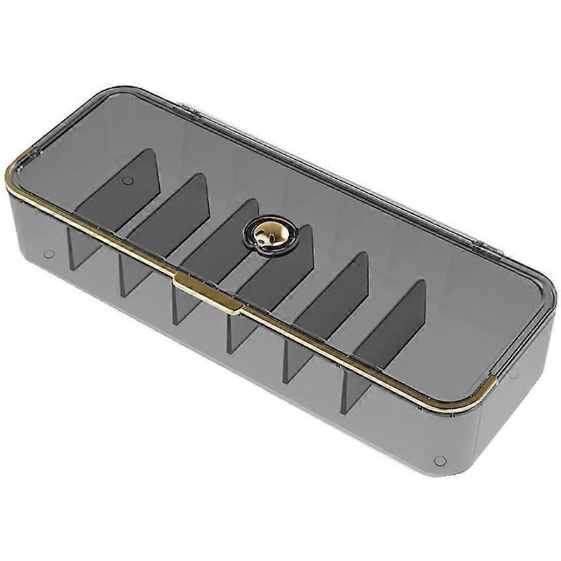 Boîte de rangement de bureau multifonctionnelle, boîte de tri de cadres, conception à clapet, stockage de câbles de données B