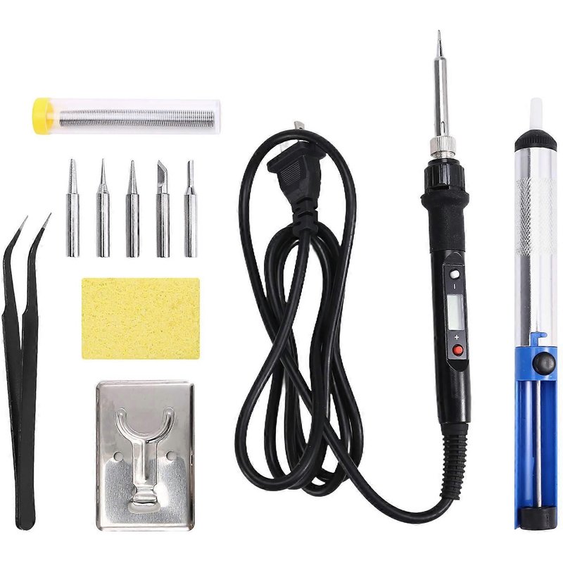 Kit de fer à souder numérique 80 W avec écran LCD, fer à souder réglable et pointes de fer pour la réparation