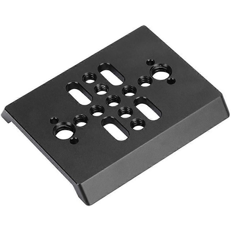 Plaque d'installation rapide à queue d'aronde de 80 mm avec trous filetés 1/4"-20 et 3/8"-16 pour appareil photo reflex numérique
