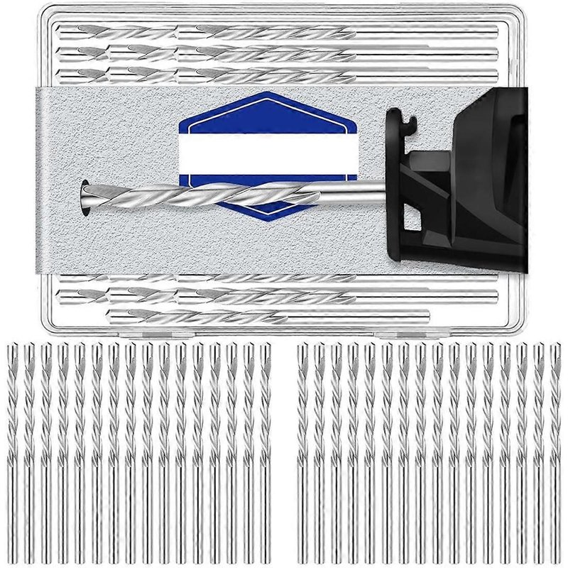 Lot de 50 mèches pour cloisons sèches, pointe de scie hélicoïdale de 1/8 po, pointes de guidage pour cloisons sèches, outils pour
