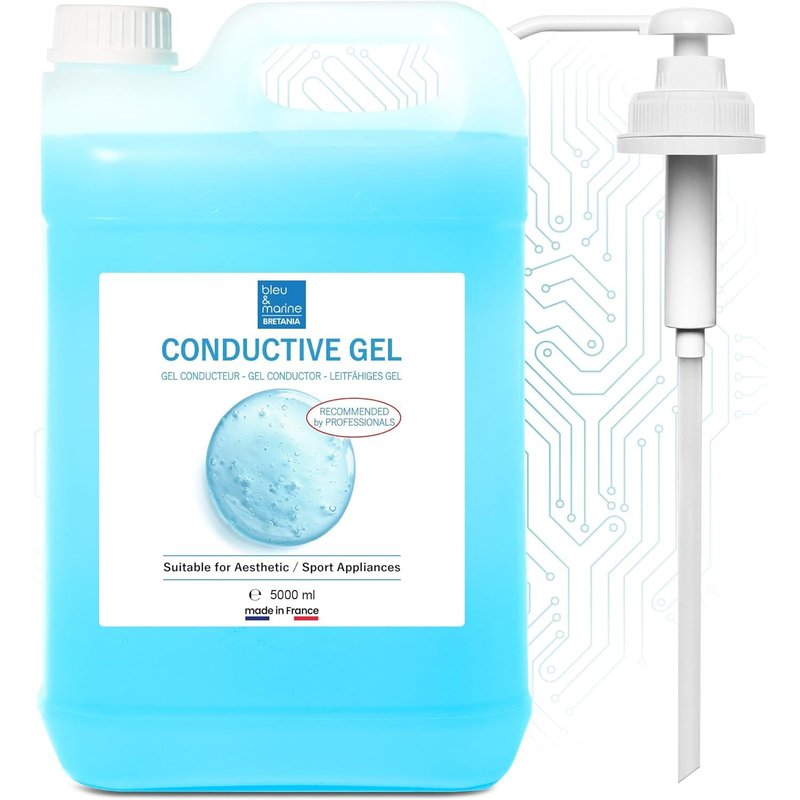 Gel Conducteur, Gel Contact, Radiofréquence, Electrostimulateur Musculaire, Ultrasons, Électrodes, Cavitation, Epilateur Lumiere Pulsee, Epilateur Laser - 5000 Ml