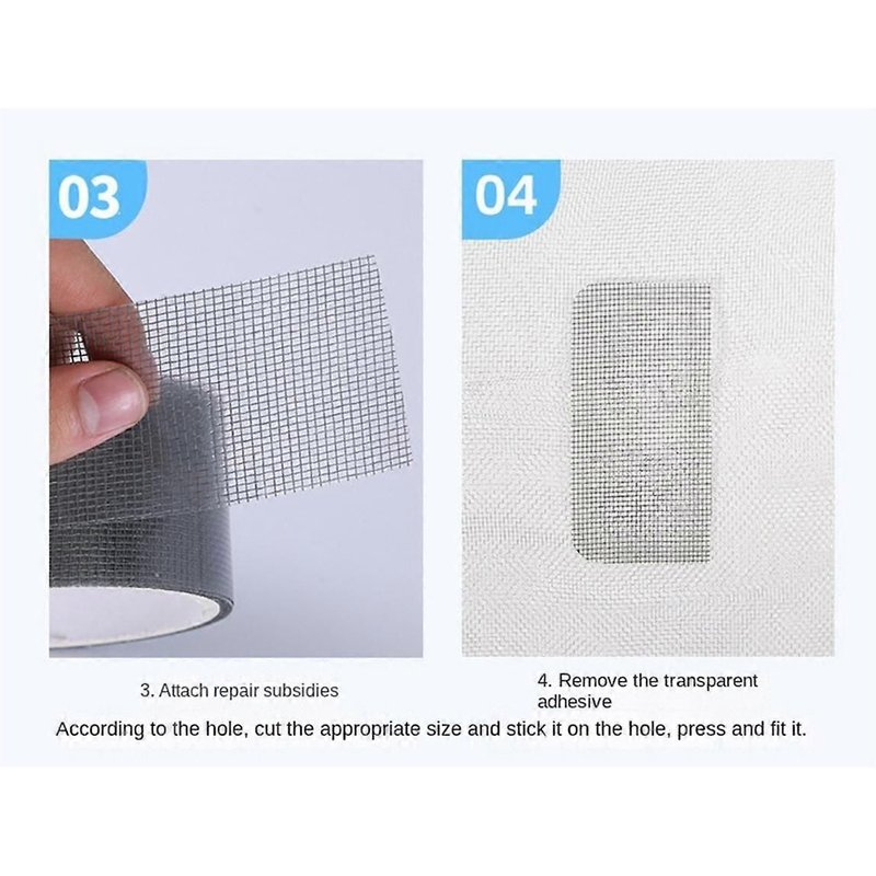 Ruban adhĂ©sif de rĂ©paration pour moustiquaire de fenĂȘtre, feuille autocollante pour rĂ©paration de moustiquaire de fenĂȘtre, gris