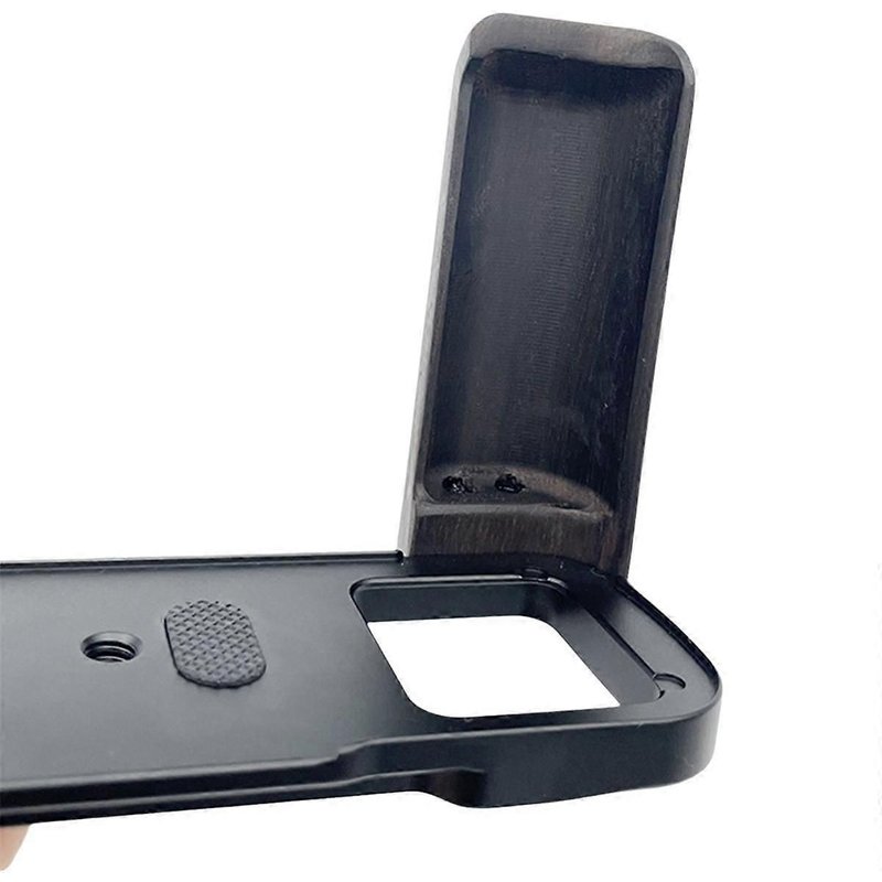 Support de plaque en L à dégagement rapide en bois pour poignée d'appareil photo GFX50R avec griffe porte-accessoire