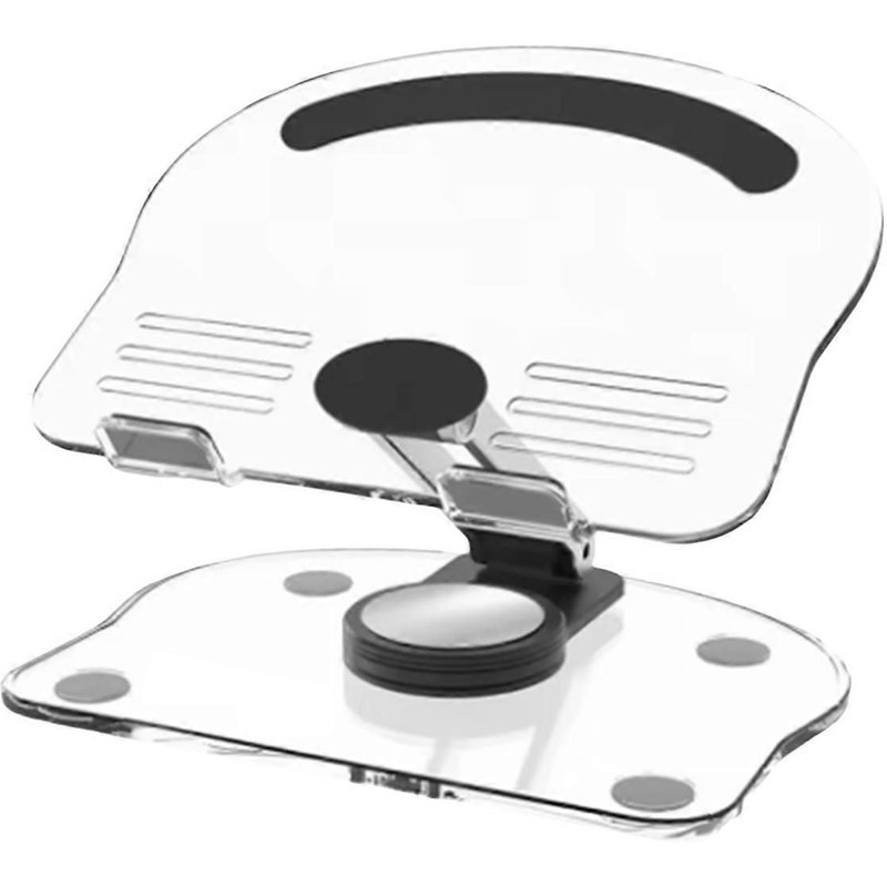 Support de tablette en acrylique, rotation à 360°, réglable, pliable et antidérapant, pour téléphone de 4,7 à 13 pouces