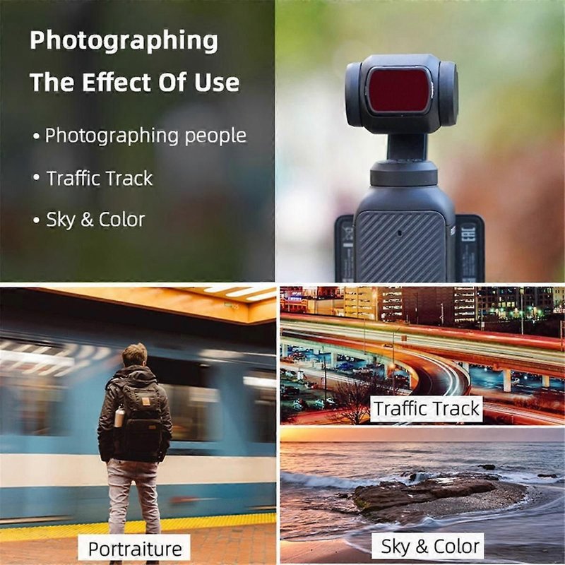 Kit de filtres UV ND16 pour Pocket 3, accessoires pour appareil photo, filtres en verre optique