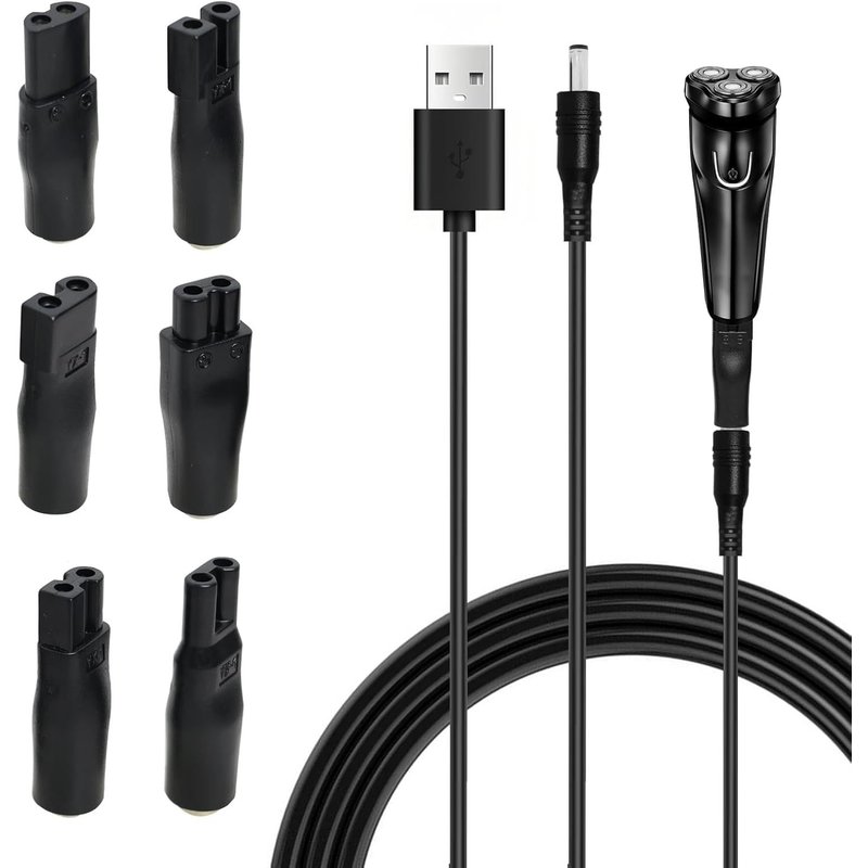 Chargeur 5 V-Câble D'alimentation Usb-Kit De Câble De Charge De Rechange Pour Rasoir Électrique,Tondeuse À Cheveux,Tondeuse Pour Chien Et Épilateur