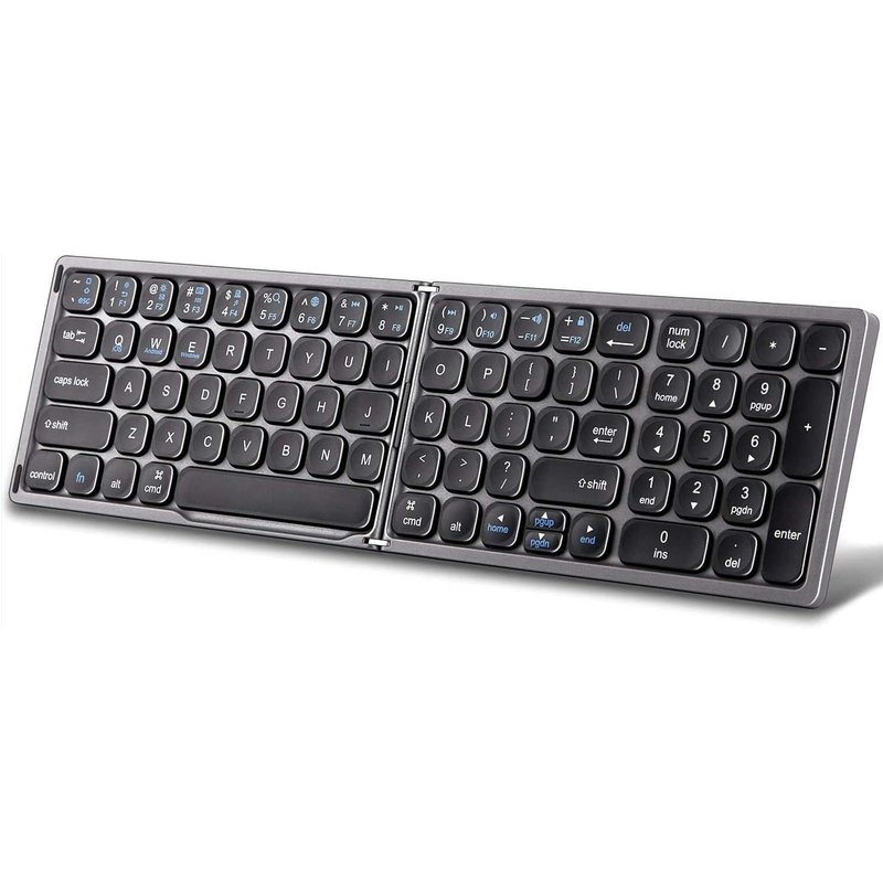 Clavier D'Ordinateur, Sans Fil, Pliable, Bluetooth V3.0, Fonctionnement Sans Fil Avec Une Portée Allant Jusqu'À 10 Mètres, Fonctionnement Jusqu'À 80 Heures, Typerclaw Bs110
