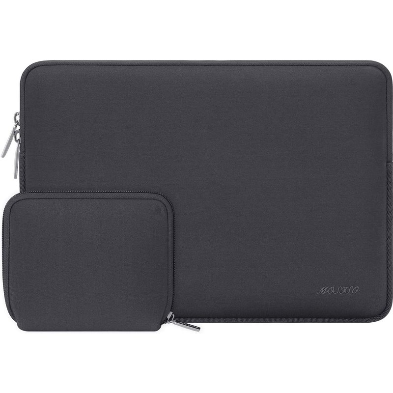 Housse Pour Ordinateur Portable 13 Pouces,Compatible Avec Macbook Air M4 M3 M2 M1 2025-2018 / Pro 13 M2 M1 2025-2016, Housse En Néoprène Avec Petit Étui,Espace Gris