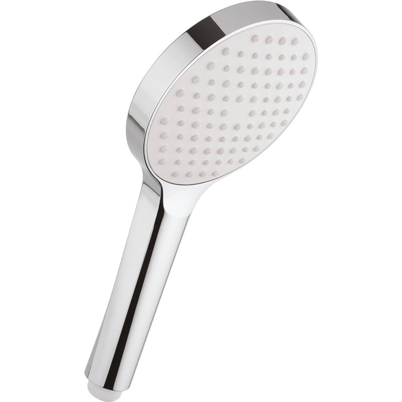 Douchette à Main - Pomme de Douche 1 Jet Pluie Relaxant - Valve d'Économie d'Eau 8 L/mn, 3 Bar - Pommeau de Douche avec Picots Anti-Calcaire - Disque ¿112 mm