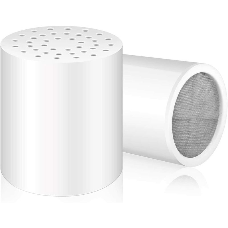 Lot de 2 filtres de pommeau de douche, cartouche de rechange pour filtre de douche à 20 étapes, filtre adoucisseur d'eau pour eau dure