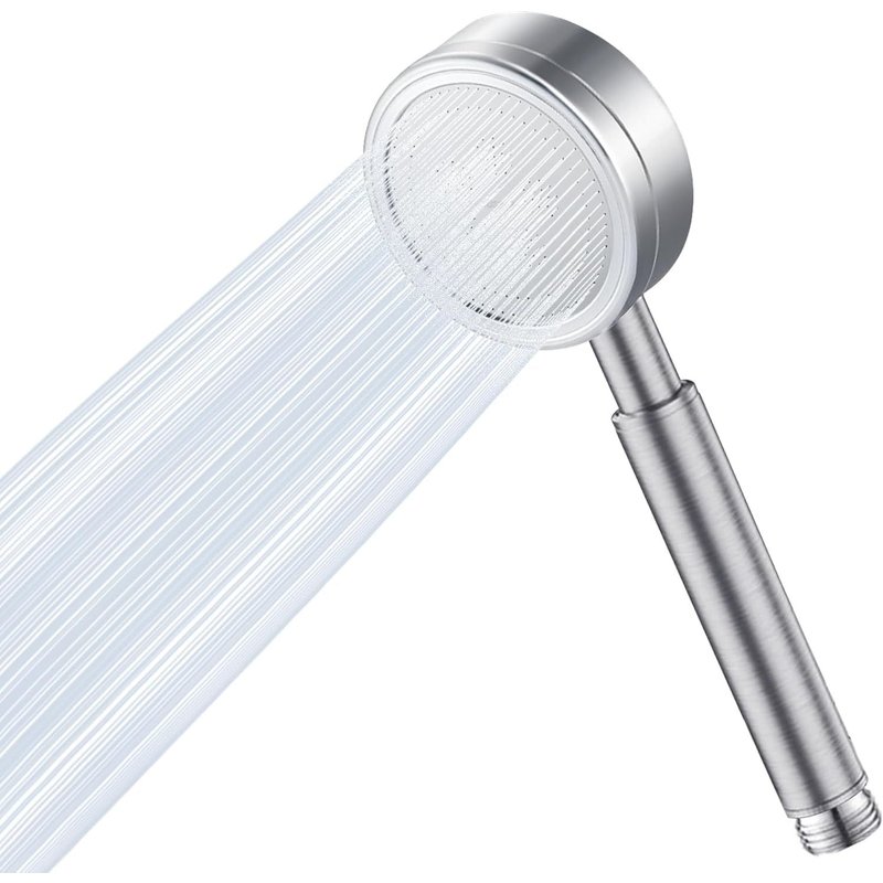 Pomme de douche (200+ sortie d'eau en acier inoxydable 304) design haute pression, pommeau de douche puissant pour basse pression d'eau