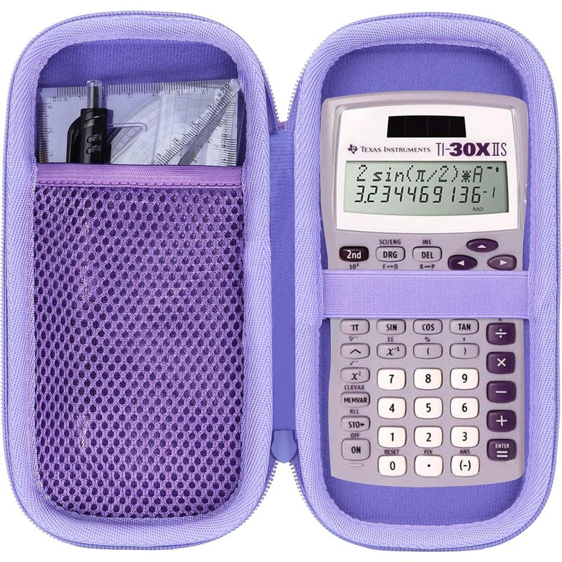 Hard Étui de Protection Compatible avec TEX-TI36XPRO/ TI-30XB/ TI-30 XIIS FC/TI-30XS/ TI 30X Pro/TI-30XIIB/ TI30XA Calculatrice Scientifique (La Couleur Violette)