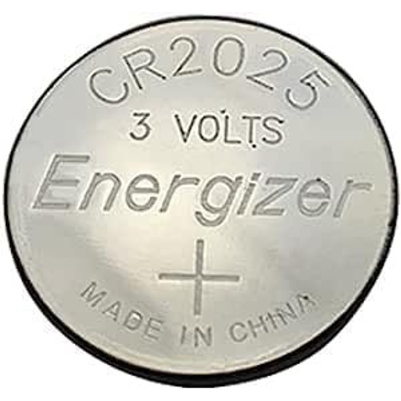Lot de 2 calculatrices CR2025 pour télécommande de voiture,ordinateur portable,calculatrice,horloge 3 V,batterie au lithium E nergize.r