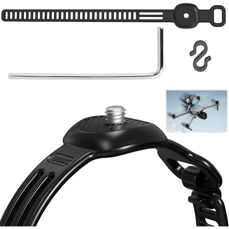 Support De Caméra Pour Dji Mavic 4 Pro/Dji Air 3s,Haut Support D'extension Accessoires Pour Gopro/Dji/Insta360 Caméra/Insta360 X5/Dji Osmo Pocket 3-Marque Générale