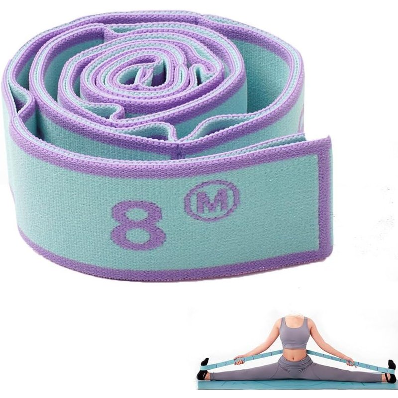 Elastic Fitness, Elastic Exercise Strap,Yoga Loop Resistance Belt For Fitness,Pilates,Physiotherapy,Stretch (85 X 4 Cm)