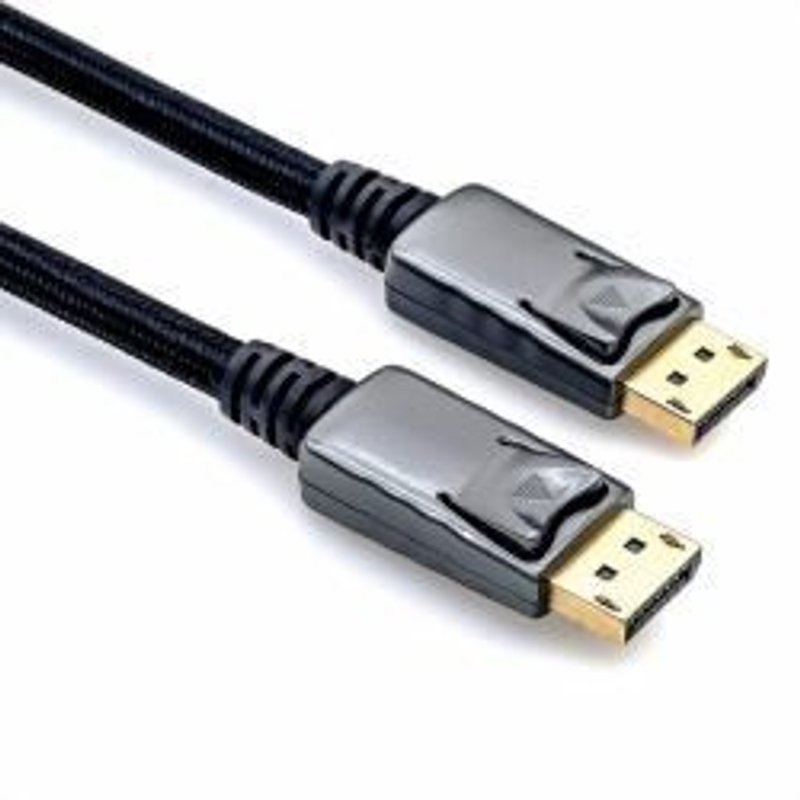 ROLINE 11.04.5880 câble DisplayPort 1 m Noir, Métallique (ROLINE SILVER DP Cable v1.2. M/M. sv/blk.1m)