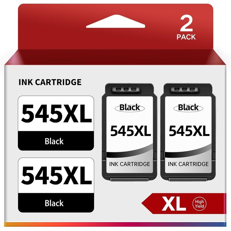 Pg-545Xl Pg 545 Noir Cartouches D'Encre Remplacement Pour Canon 545 545Xl Pg-545Xl Pour Canon Mg2555S Mx495 Ts3350 Ts3450 Mg2950 Ip2850 Tr4550 Ts205 Ts305 Ts3150 Ts3151 Ts3351 (545Xl-2 Noir)
