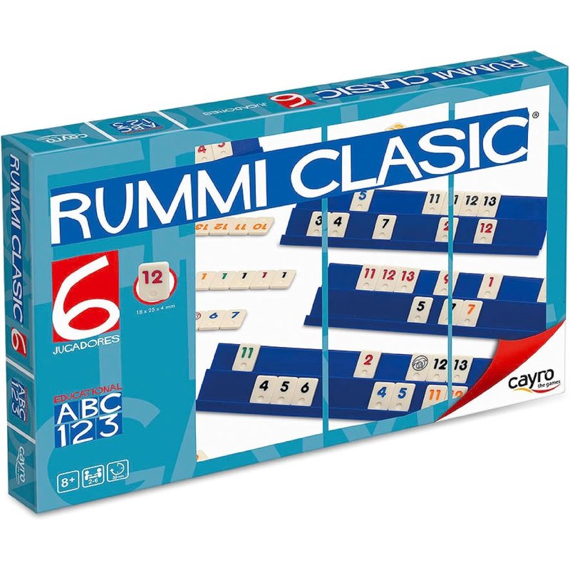Rummi Classic 6 Joueurs-Jeu Traditionnel-Développement Des Compétences Cognitives Et Mathématiques-Jeu De Société (712)