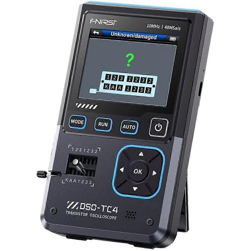 -TC4 Oscilloscope numérique 3 en 1 10 MHz 48 Ms/s Testeur de transistor Testeur de composants électroniques USB C