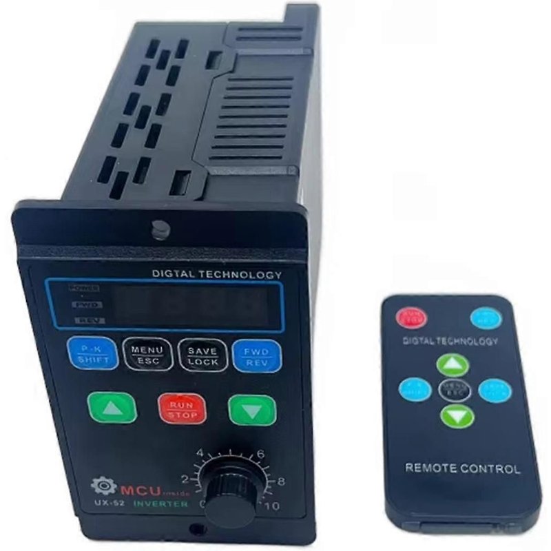 Convertisseur de fréquence 750 W, pour moteurs triphasés monophasés AC 220 V, simple et petit