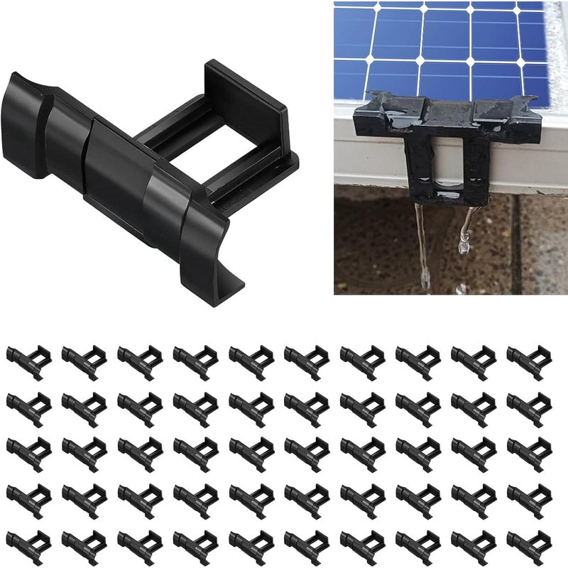 Clips de vidange d'eau pour panneau solaire,modules PV,clips de vidange d'eau haute et basse température (50,33 mm)