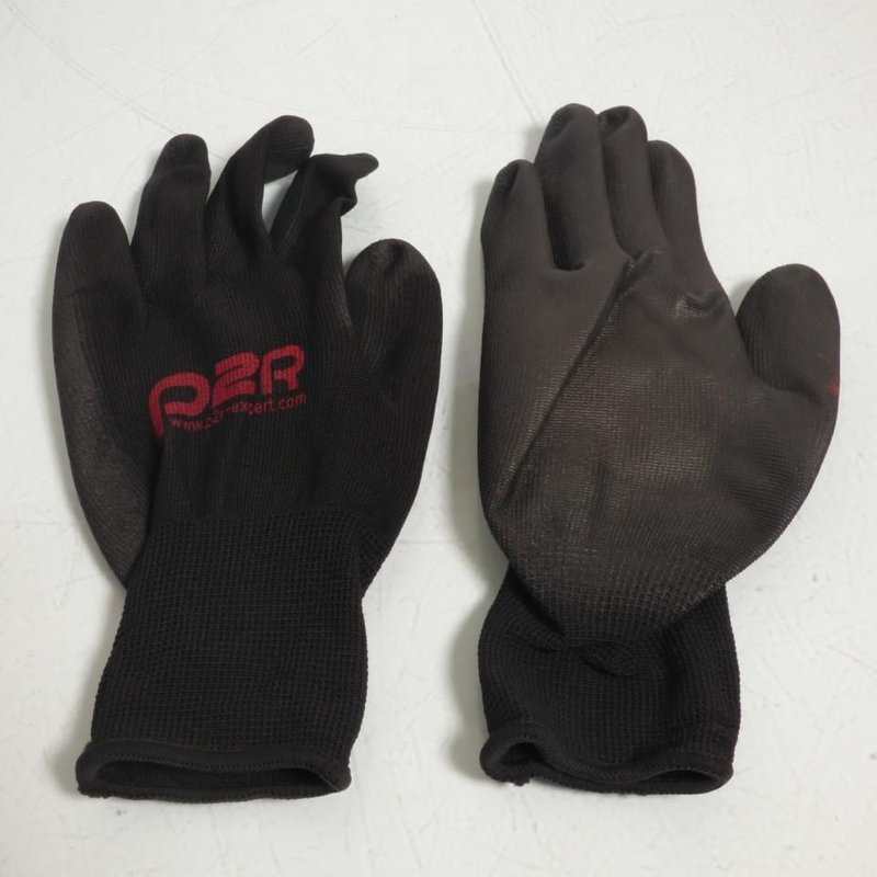 Paire de gants d'atelier en polyuréthane noir- XL