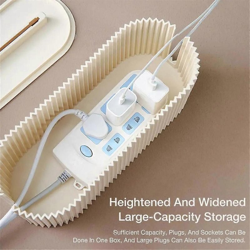 Boîte de rangement pour câbles Boîte de rangement pour câbles pour cacher et dissimuler les multiprises Câble de bureau domestique Homme