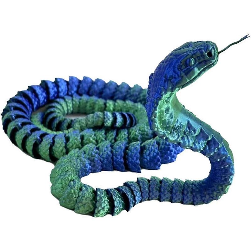 Serpent Imprimé En 3d, Serpent Mobile, Véritable Serpent Imprimé, Jouet Fait Main, Cadeau D'anniversaire, Décoration De Bureau