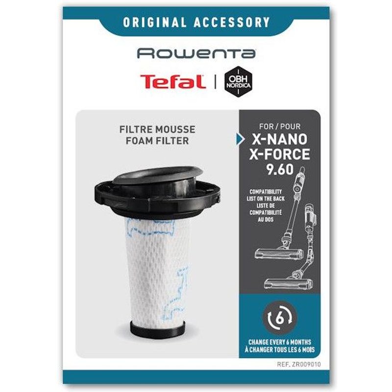 Filtre mousse separateur ZR009010 pour Aspirateur ROWENTA , X-FORCE FLEX 9.60
