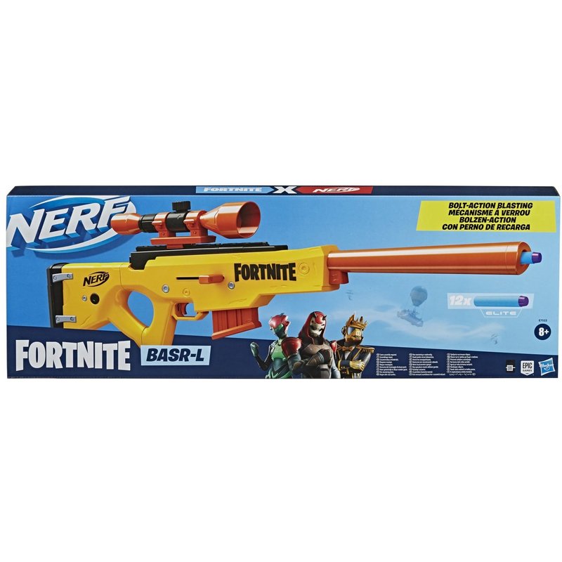 Pistolet Ner Fortnite Basr-L Et Flechettes Officielles