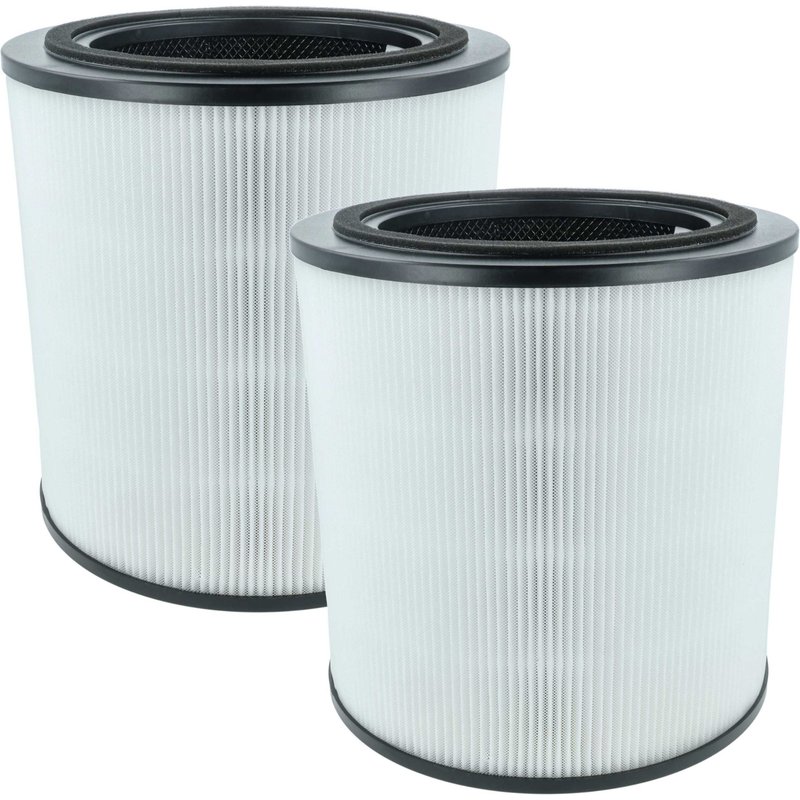 vhbw 2x Filtre à charbon actif compatible avec Bosch Air 4000 purificateur d'air - Filtre à air H13 noir / blanc