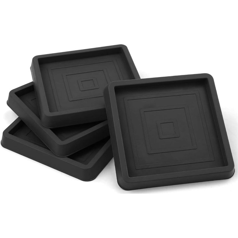 4 Pcs Dessous De Verre Carrés Pour Meubles, 2.5 Pouces Carrés Patin Antiderapant Meuble Anti Bruit Tampon Dérapant Glisseur Protection Efficace Pour Pied De Table Chaise