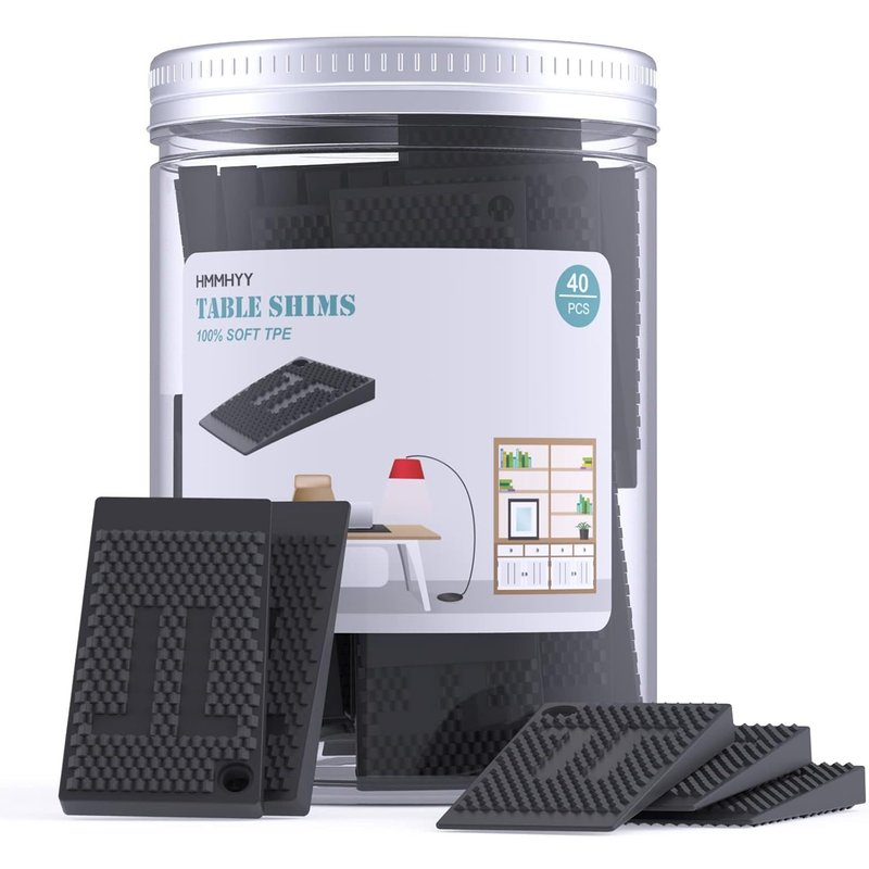 40 Piece Cales En Plastique, Plastic Wedges For Leveling, Cales Lambourdes, Strong And Durable Table Shims, Diy Levelers For Furniture, Table, Chair, Cabinet, Table Feet