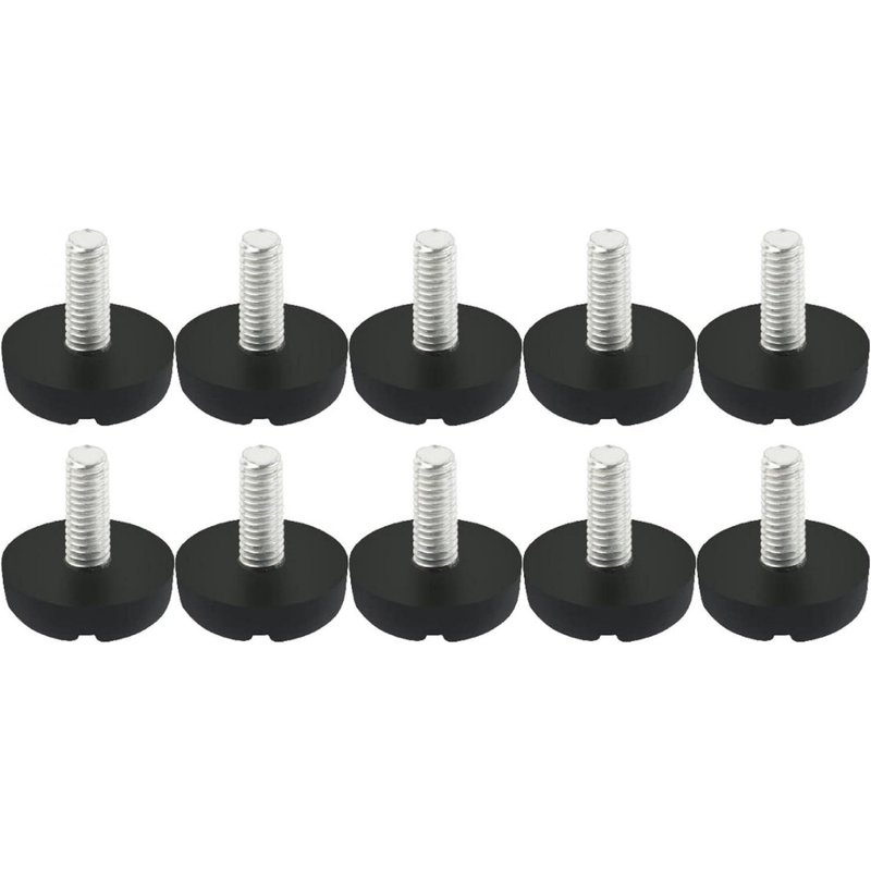 10pcs Pieds De Nivellement Meuble Réglable Pied Réglable Patin De Meuble Jambe Pied De Table Chaise Base Protection Plancher Vis Réglable Glissant M6 X 15 Mm