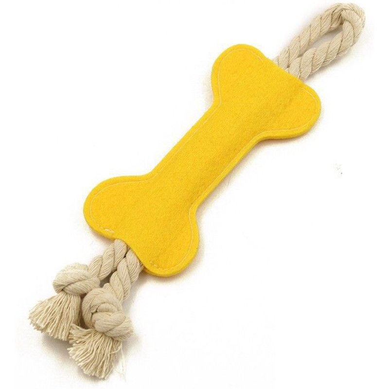 Bâtonnets d'entraînement pour les dents de chien, lot de 2, jaune